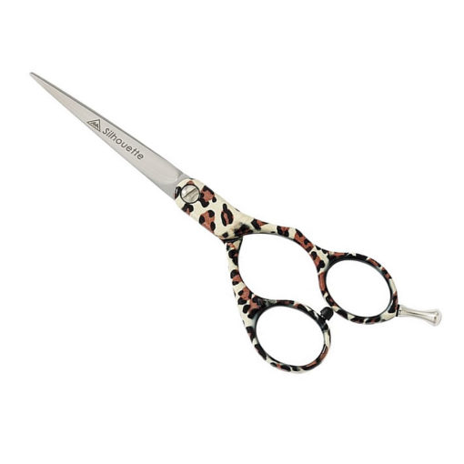 AMA Silhouette Leopard Skin 5.75 Inch Hairdressing Scissors