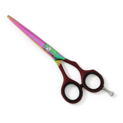 Dovo Spectral Red Offset 5.5' Hairdressing Scissor