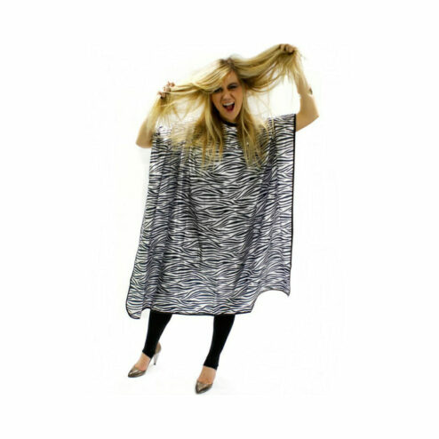 Hair Tools Zebra Print Salon Gown