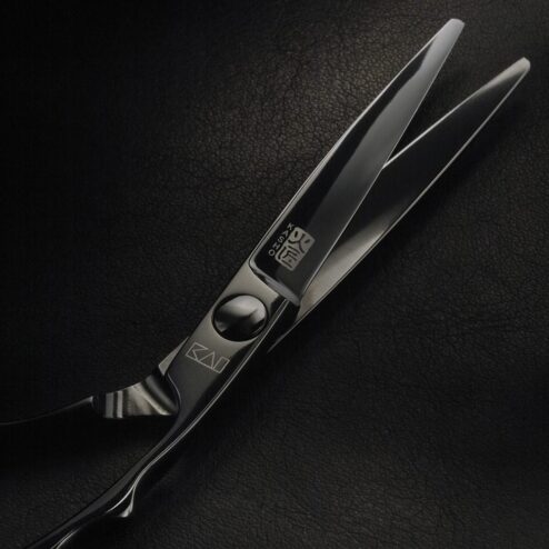 Alternative view of KASHO Silver Black Series Offset Hairdressing Scissors