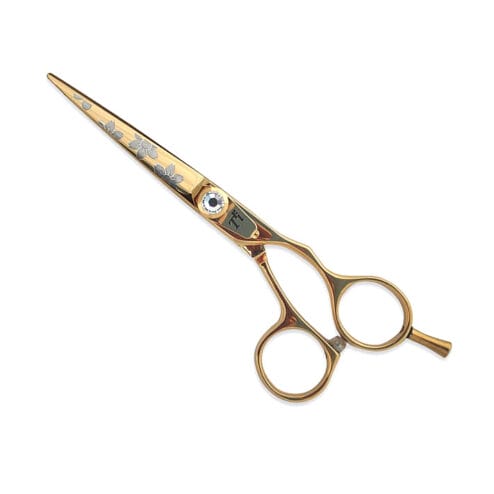 TRi Samurai Tatoo Gold Titanium Finish 5.5 Inch Scissors