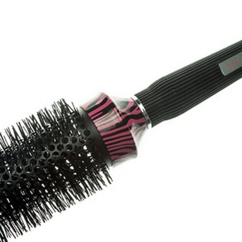 Crewe Orlando Pink Zebra Heat Retaining Brush Set