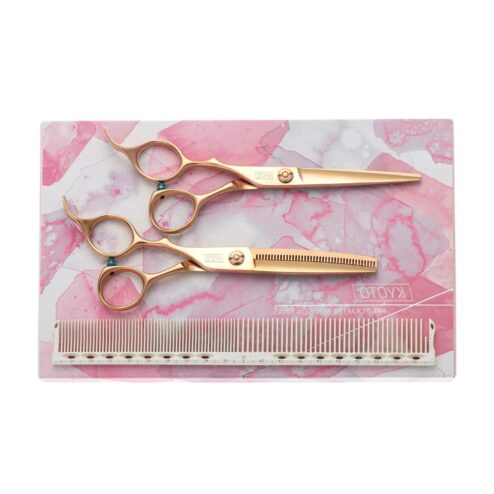 KYOTO Rose Lefty Scissor and Thinners Set