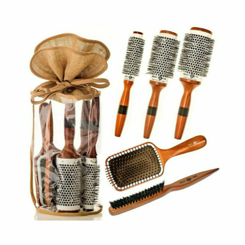 Head Jog Wooden Ceramic Brush Set