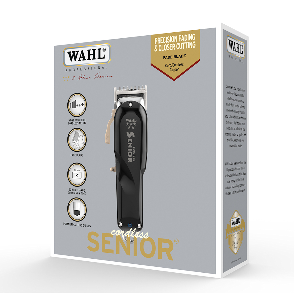 wahl senior black cordless