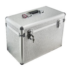 DMi Aluminium Silver Diamante Carry Case