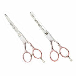 AMA Pink Gold Offset Hairdressing Scissors Set