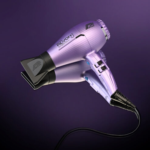 Parlux Alyon Air Ionizer Tech Hairdryer Lilac