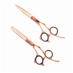 Haito Rozu Offset Hairdressing Scissor And Thinning Set