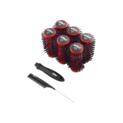 Kodo Lock and Roll Blow Drying Red Brush Set