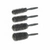 Sibel Ceramic Heat Retaining Black Square Brush Set Pack 4
