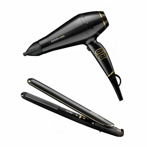 Babyliss Pro Keratin Lustre Hairdryer & Straightener Pack