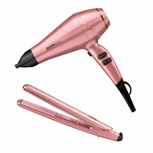 Babyliss Pro Keratin Lustre Hairdryer & Straightener Pack