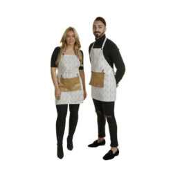 Crewe Barber Black And White Apron