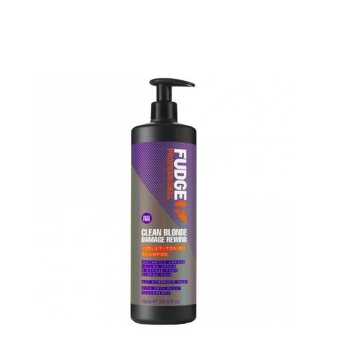 Fudge Clean Blonde Damage Rewind Violet Toning Shampoo
