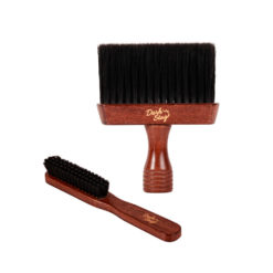 DARK STAG Barbers Neck Brush And Fade Brush Set