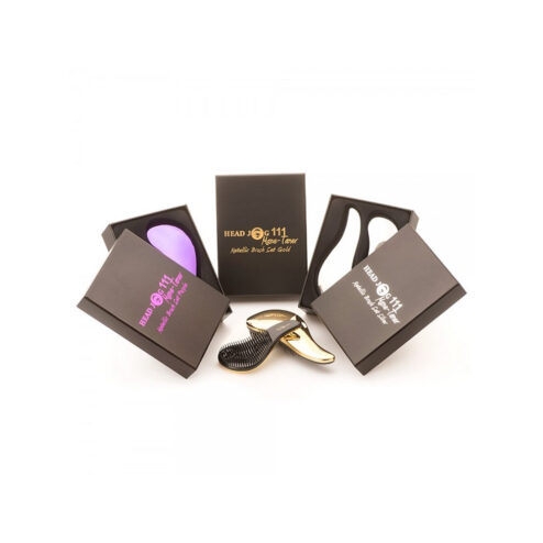 HEAD JOG Mane Tamer Metallic Purple Brush Set