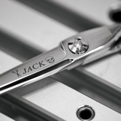 personalised scissor lasering