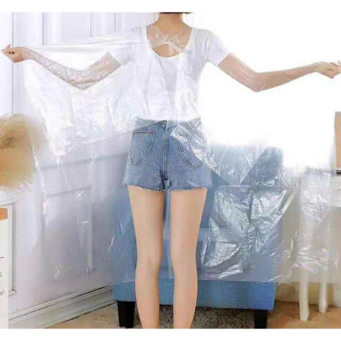 Direct Hairdressing Scissors Disposable Clear Gown