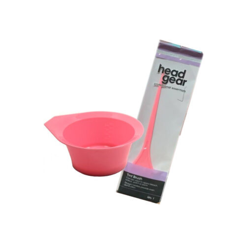 Head Gear Pink Tint Bowl and Brush
