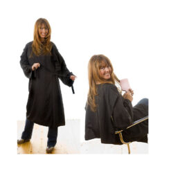 Hair Tools Black Kimono Hairdressing Gown With Chair Protector