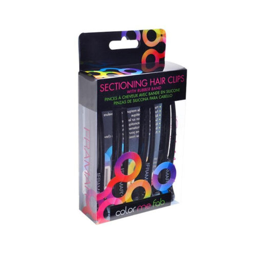 Framar Black Sectioning Clips Pack 4