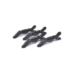 Framar Rubberised Black Jaw Clip Pack 4