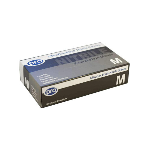 Pro UltraFlex Black Nitrile Gloves