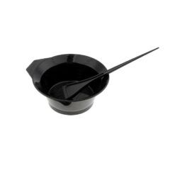 Black Salon Tint Bowl and Brush