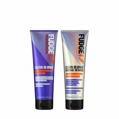 Fudge Clean Blonde Violet Toning Shampoo & Conditioner 250ml Duo