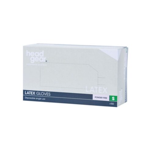 Head Gear Latex Powder Free Gloves Pack 100