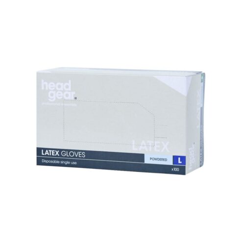 Head Gear Powdered Latex Gloves Pack 100