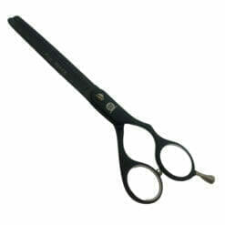 STR Pro Black Offset Hairdressing Thinning Scissor