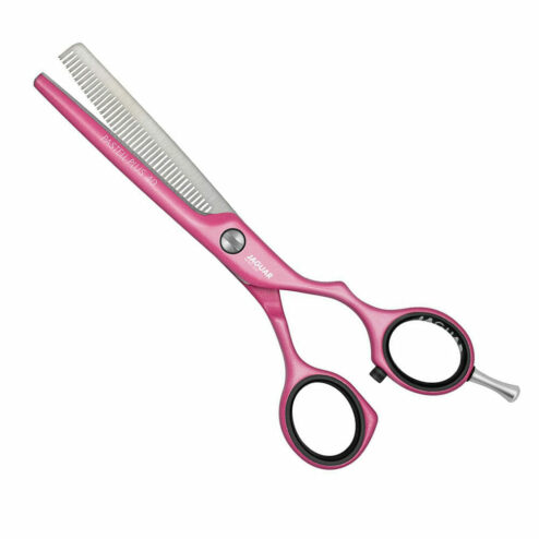 JAGUAR Pastel Plus Candy Pink Offset Thinning Scissors