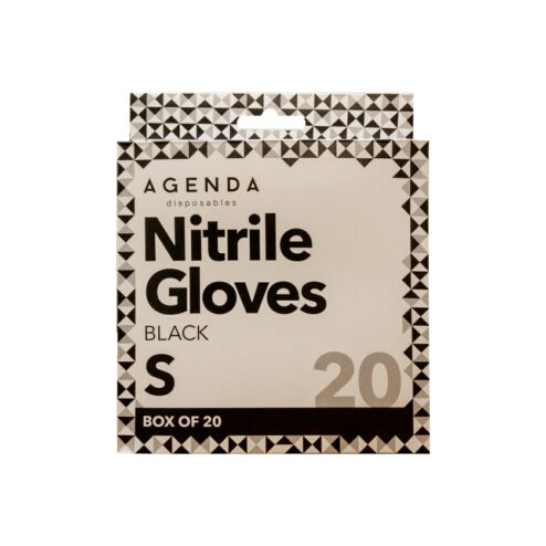 Agenda Nitrile Gloves Ultraflex Black Pack 20