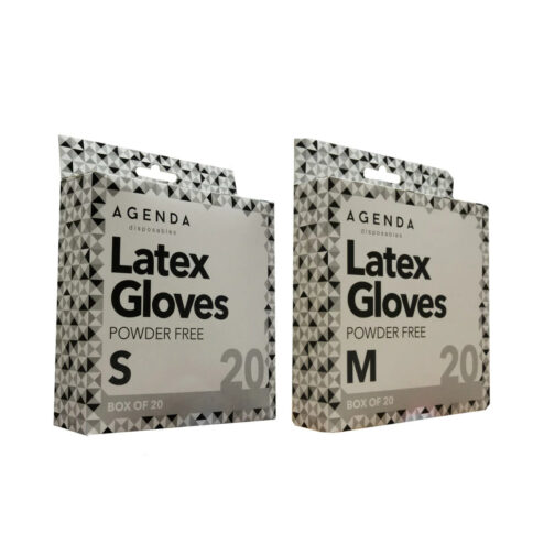 Agenda Latex Gloves Powder Free Pk 20