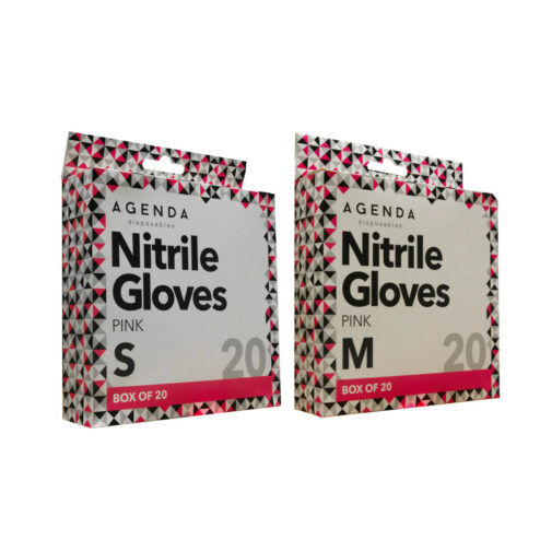 Agenda Nitrile Gloves Ultraflex Pink Pack 20