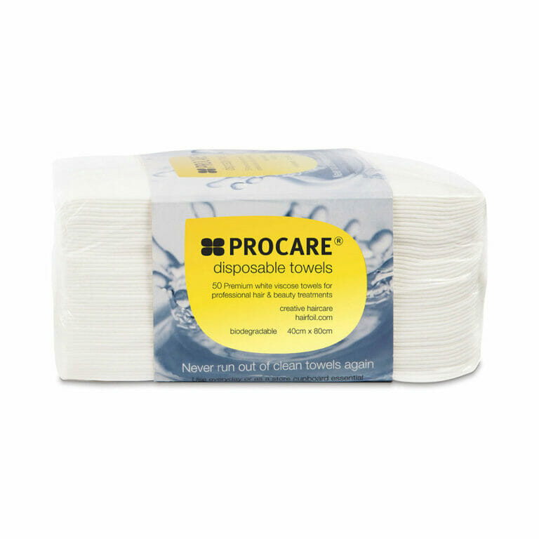 Procare Disposable White Towels Direct Hairdressing Scissors
