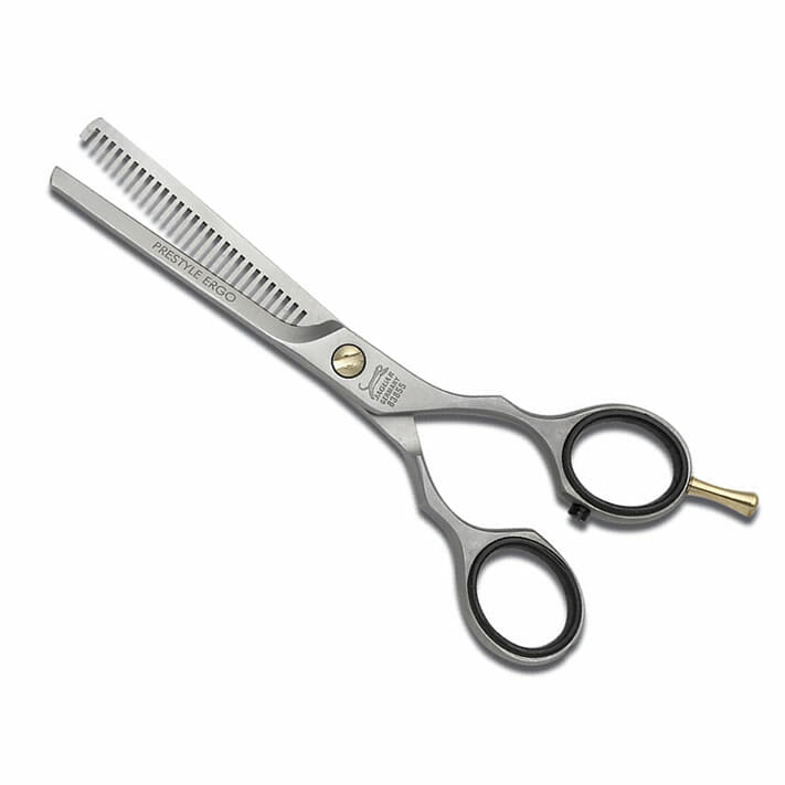 how do thinning scissors work