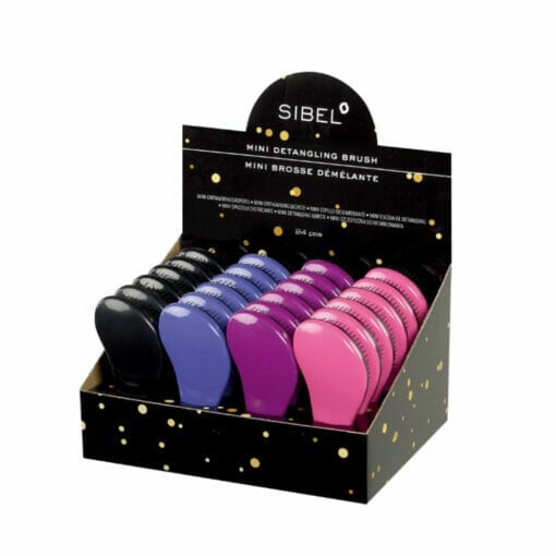 SIBEL Mini Detangling Retail Brush Display