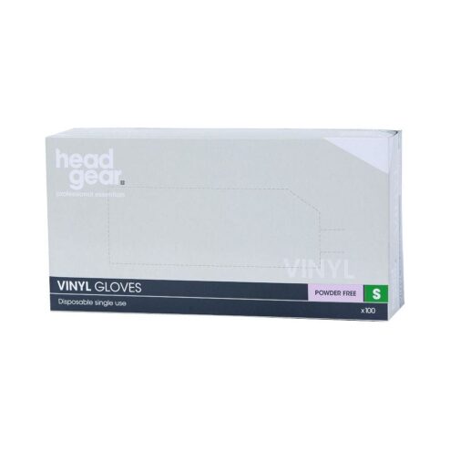 Head Gear Vinyl Powder Free Gloves Pack 100
