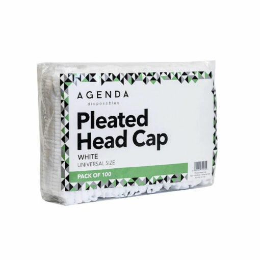 Agenda Disposable Pleated Head Caps