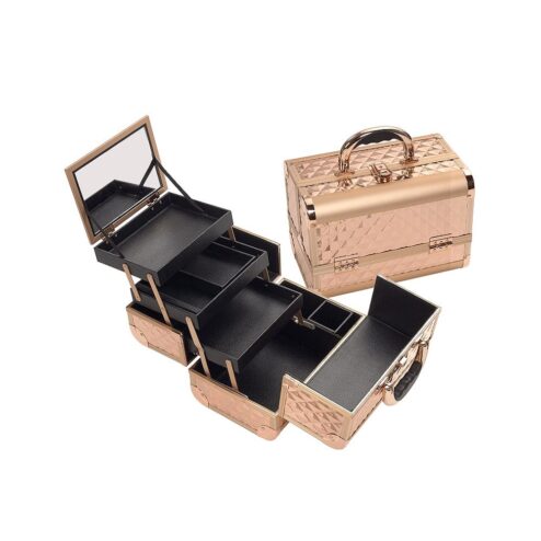Sibel Rose Gold Beauty Case