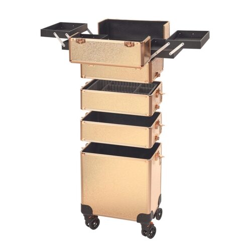 Sibel Rose Gold Trolley Case