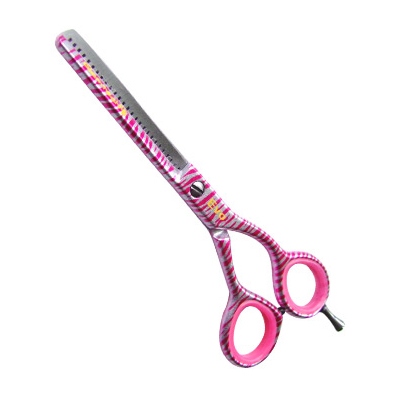 Glamtech Evo Pink Zebra 5 5 Thinning Scissor