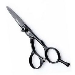 DESIGNDOO Semi Black Blunt Offset 5.5 Inch Hairdressing Scissors